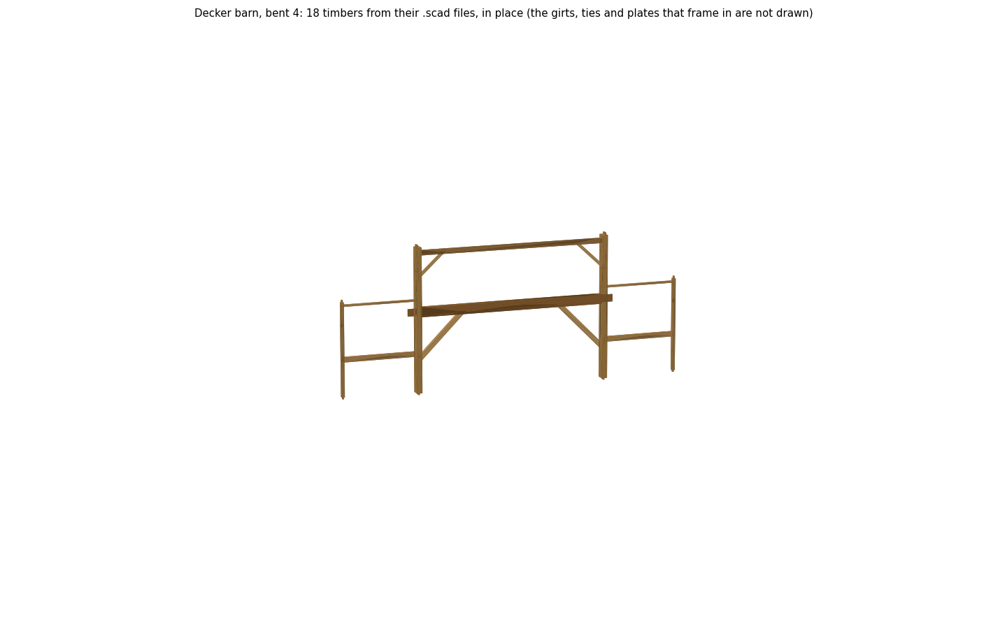 Bent 4 drawn from its timber files